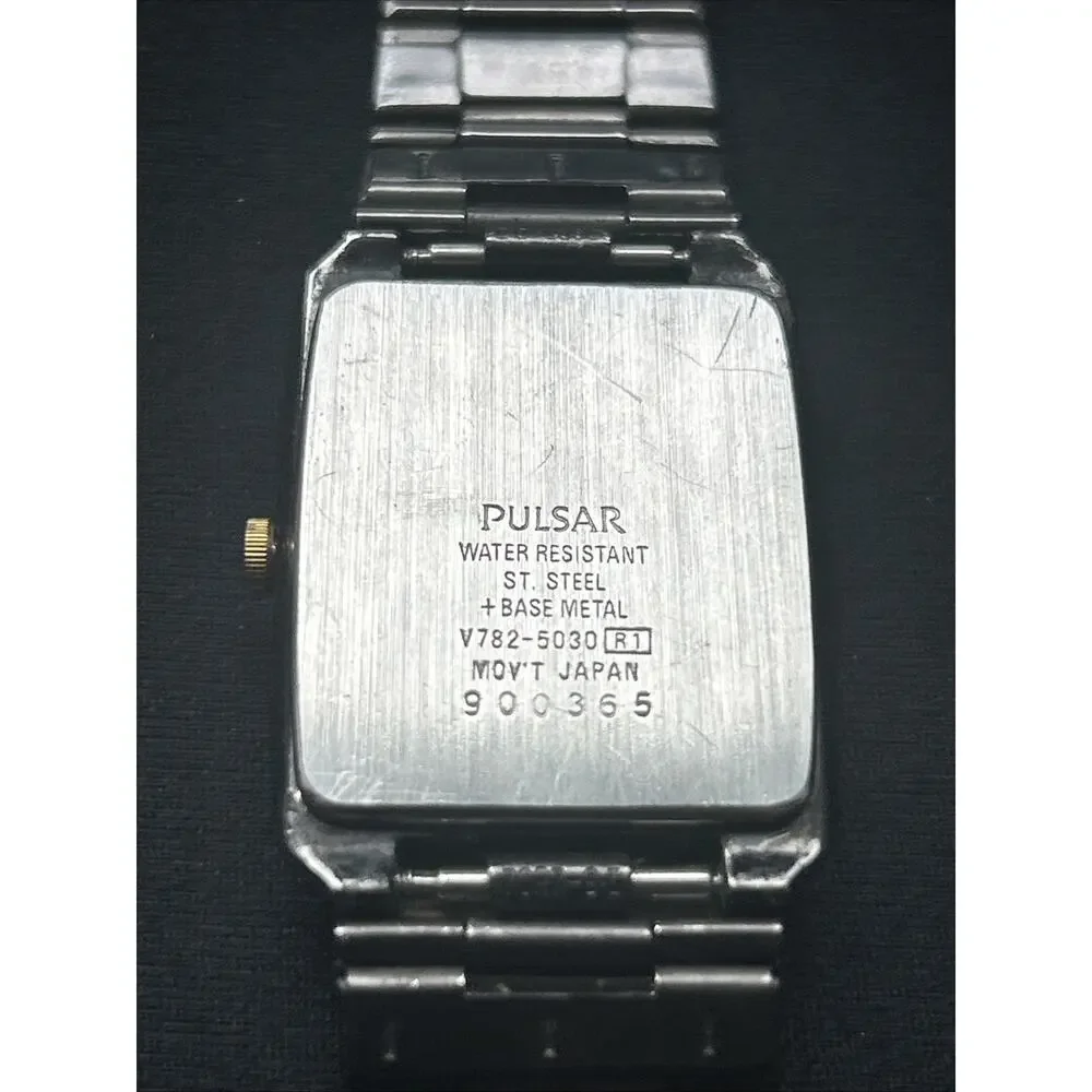 Pulsar Black And Gold Tone Women’s Quartz Watch